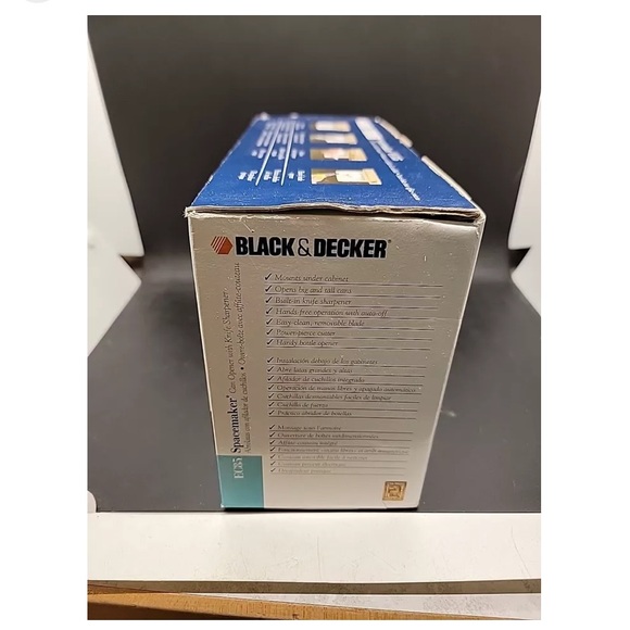 BLACK+DECKER Space-maker Multi-Purpose Can Opener, WHITE EC85 New In Box* RARE! - Picture 3 of 5